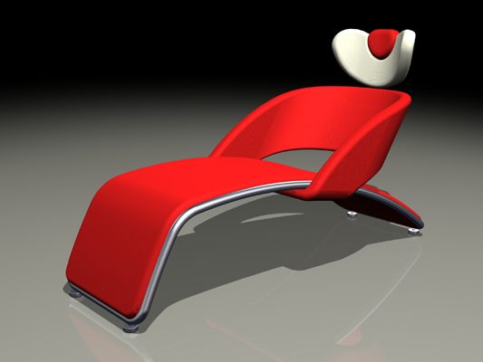 Design de Produto, Conceitual, Mveis - Cadeira Snica, modelo 3d