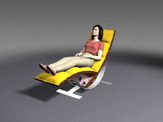 Design de Produto, Conceitual, Mveis - cadeira Arco modelo 3d