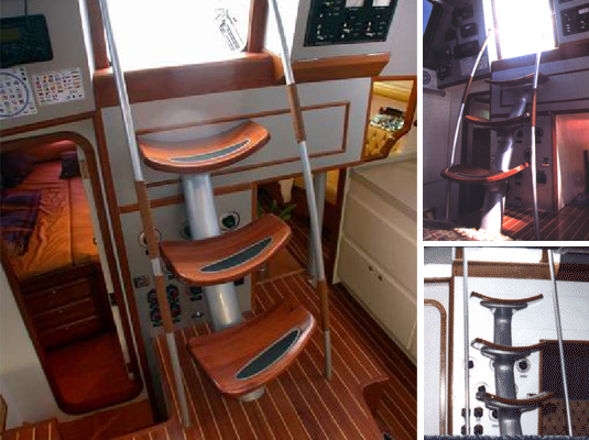 Design de Produto, Nutico - Escada de acesso ao interior do barco, Veleiro Santa Vitria

